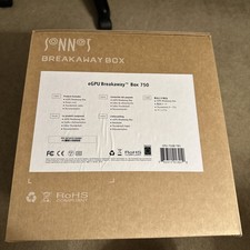 Sonnet eGPU Breakaway Box 750 GPU-750W-TB3 eGPU Chassis, Excellent Condition