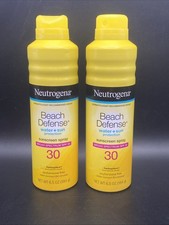 2x Neutrogena Beach Defense Sunscreen Spray SPF 30 Water-Resistant 02/26