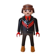 PLAYMOBIL FRANSENLEDERJACKE FIGUR  Konvolut City Life Herr Rot Schwarz