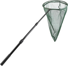 Professional Insect and Butterfly Net with 14" Stainless Ring, 26" Net Depth, St