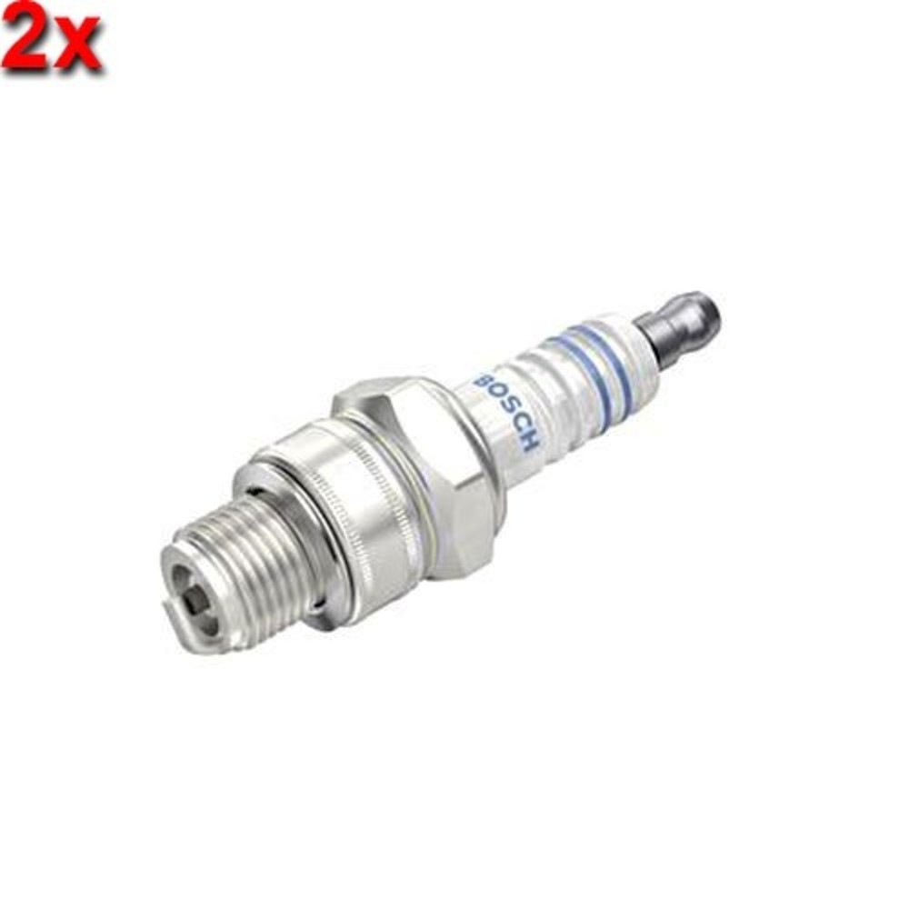 BOSCH 2x Spark Plug For BENELLI DUCATI HERCULES JAWA KREIDLER 67-99 0241235607