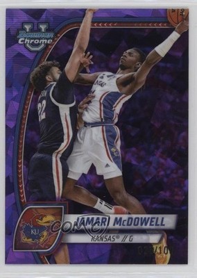 2024-25 Bowman U Chrome Sapphire Purple 25/100 Jamari McDowell #81 1fl4
