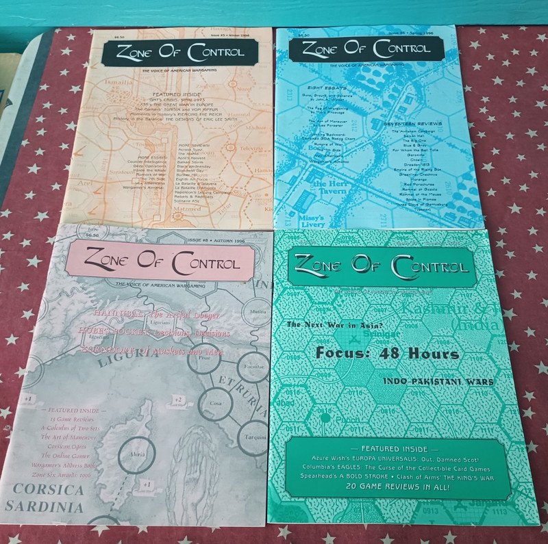Zone of Control Magazine Lot of 4 Issues #5,6,7 and #8 Like New