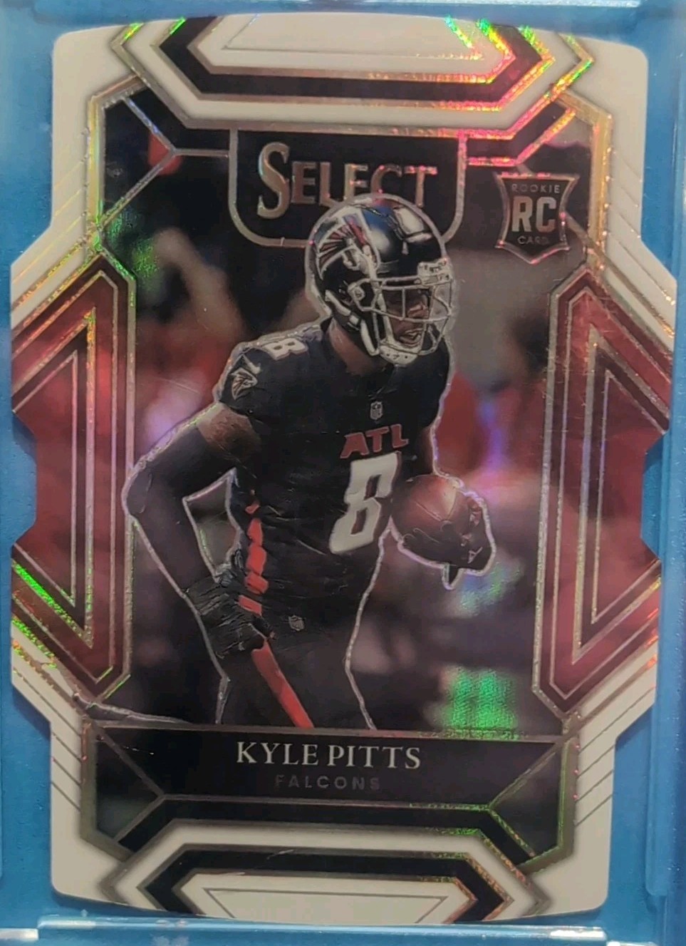 2021 Panini Select Kyle Pitts White Prizm Die Cut #246 /99 Rookie Club Level