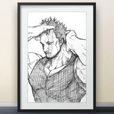 Endeavor Sketch by Horikoshi - 11x17 Poster M...
