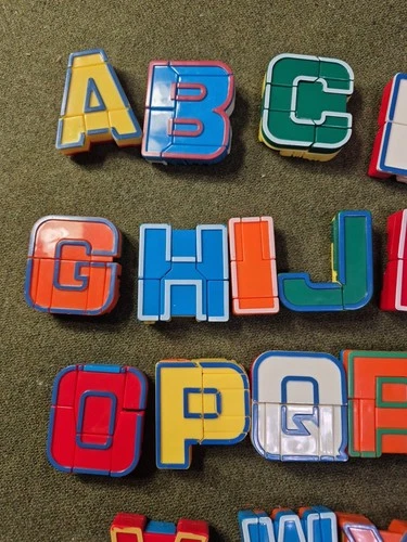 Alpha-Bots Letters Alphabet Robot Set Transformer Lakeshore Learning Vintage 26