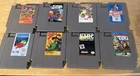 Nintendo NES 8-Game Lot Toki, NARC, Donkey Kong Classics, Mission:Impossible