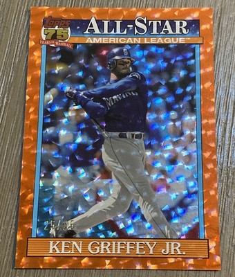 2026 Ken Griffey Jr. Topps All Star Orange Crackle 25/25 Bookend Rare Mariners