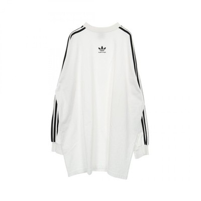 BALENCIAGA × Adidas Long Sleeve T-shirt 728789 TNVA6 cotton White