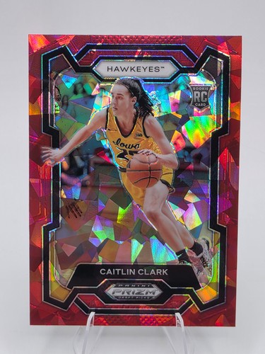 2024 Panini Prizm Draft Picks #57 Caitlin Clark Prizms Red Ice RC