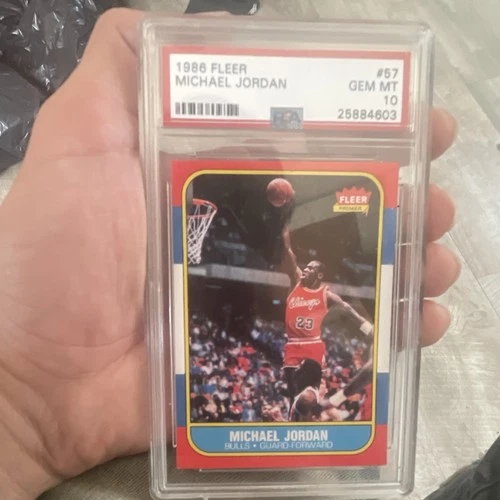 Fleer 1986-87 Michael Jordan #57 Rookie Chicago Bulls PSA 10 Basketball Card