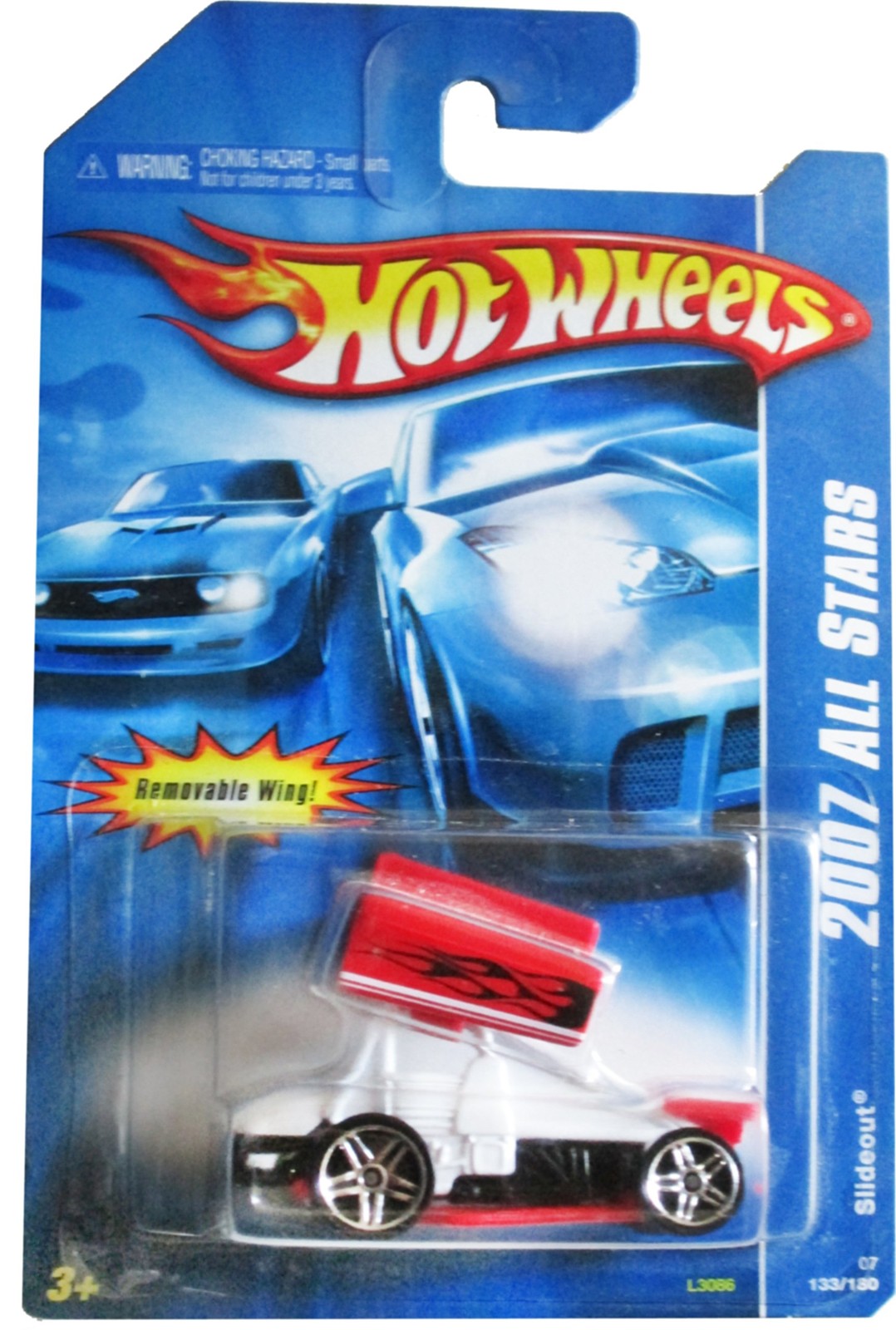 Hot Wheels Slideout 2007 All Stars White With Red Wing Toy Car Brand New Toys