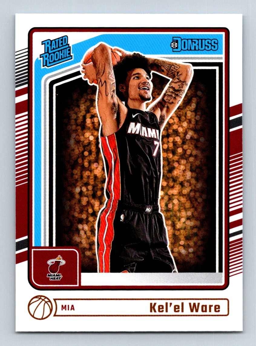 #221 Kel'el Ware 2024-25 Donruss Rated Rookie Base RC Heat