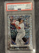 2014 Bowman Prospects Silver Ice Mookie Betts PSA 10 Boston Red Sox LA Dodgers