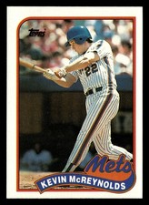 Kevin McReynolds 1989 Topps #85 New York Mets Baseball *144E