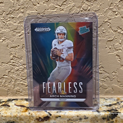 Panini 2024 Prizm Draft Picks Fearless Arch Manning Texas RC #F-AM Base