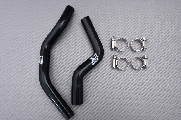 Tuyaux silicone YAMAHA YZ 65 noir indispensables pour l'entretien du radiateur de cross 2018-2025