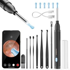 Ear Wax Removal Tool with Camera - 1296P HD Otoscope Works With Android and IOS