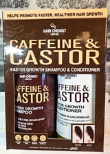 Hair Chemist Caffeine and Castor Shampoo & Conditioner 33.8 oz Boxed Gift Set