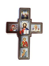 Greek Russian Orthodox MDF Wall Cross Crucifix 03 20x11cm