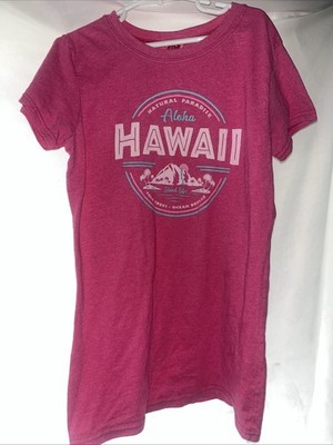 Island Girl Adult Small Women s Hawaii Aloha T-Shirt Pink #B-12