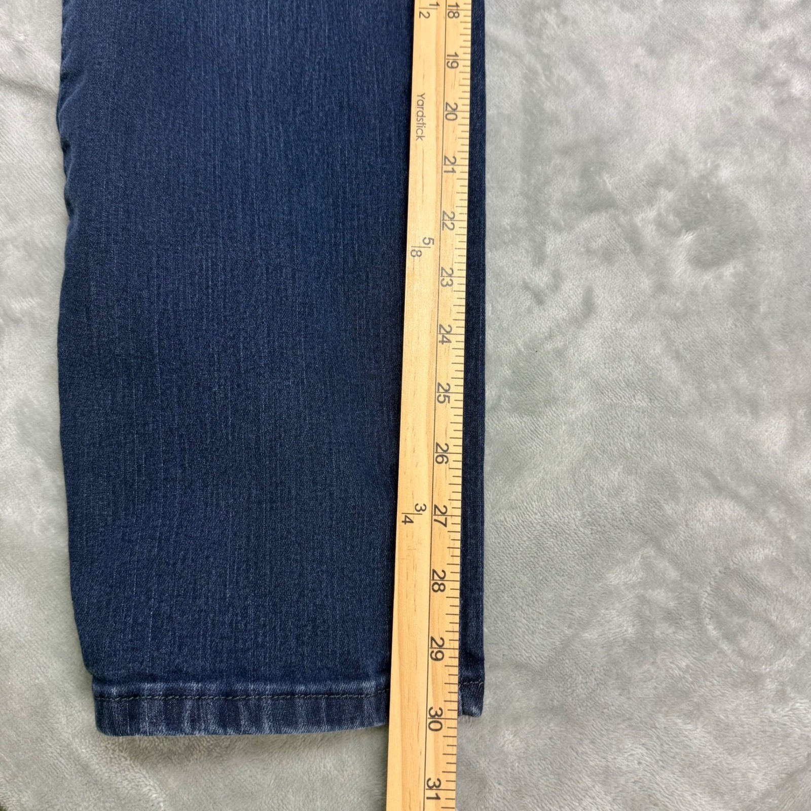 Lee Women Jeans Classic Fit Straight Leg Dark Wash Size 6 (28x30) thumbnail 8