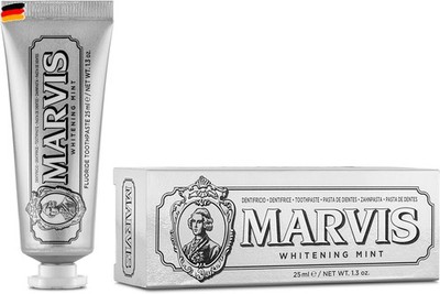 Marvis Whitening Mint 25 ml I Zahncreme für strahlend weiße Zähne I praktische R