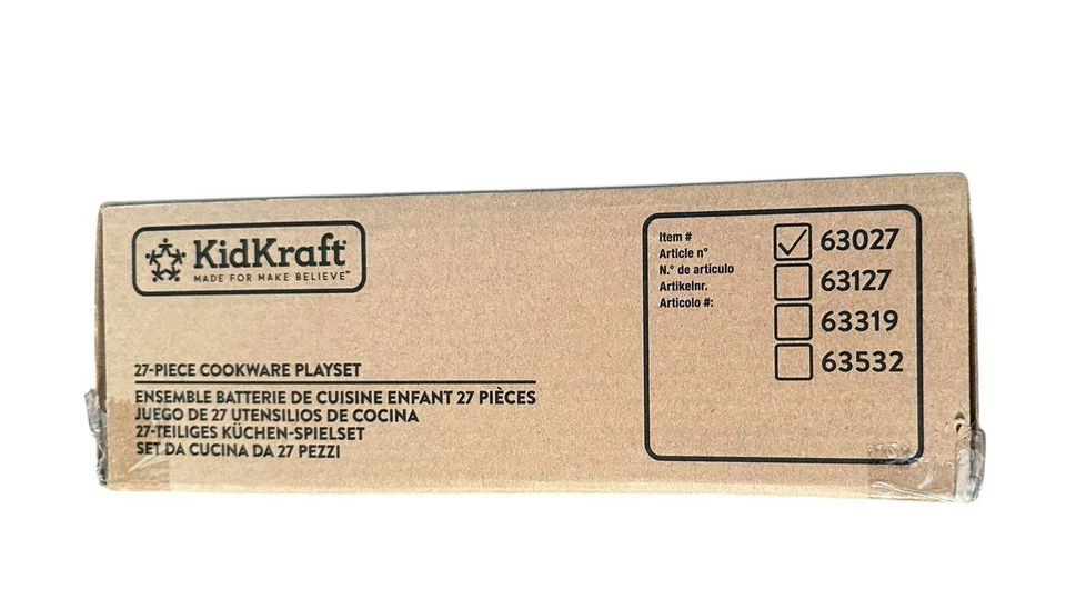 KidKraft 27-Piece Bright Pastel Cookware Set Plastic Dishes and Utensils NIB - Image 3 of 4