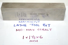 M42 Cleveland Mo-Max Cobalt Tool Bit Lathe  Cutter Mill Blank  1 x 1 1/2 x 6 in.