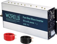 Pure Sine Wave Inverter 3500W 12V to 120V Power Car Home Solar System Camp Motor