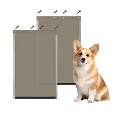 2PACK PAC11-11038 Replacement Flap with Screws,Medium Dog Door Replacement Fl...