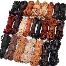 5m Flat Leather Cord Strand String Rope for Necklace Bracelet Jewelry Making DIY
