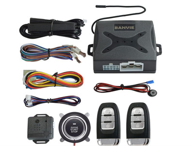 Sistema De Alarma Para Carro Auto Vehiculos Con Encendido y 2 Control Remoto Kit