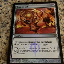 Torpor Orb 162 New Phyrexia Foil. Mtg Tcg Card NM