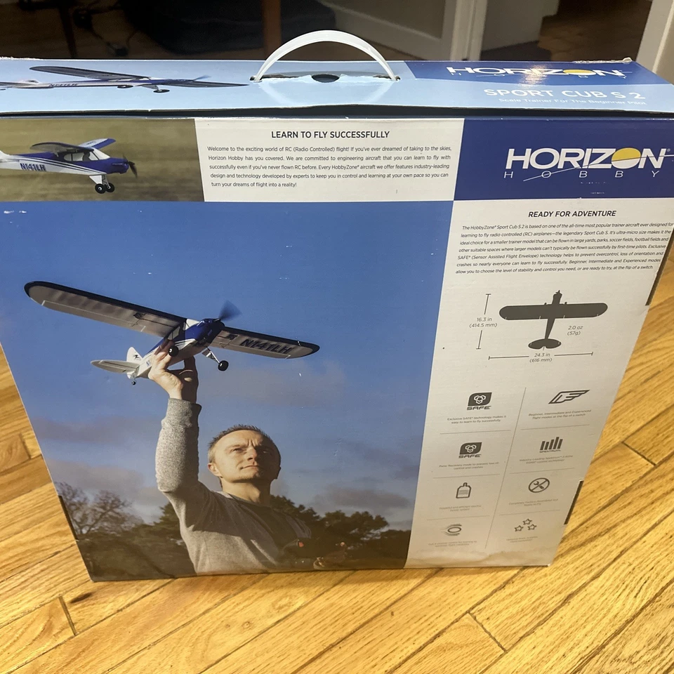 HobbyZone Sport Cub S RC Airplane RTF - Blue/White - Image 3 of 3