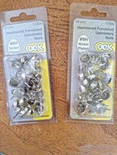 Upholstery Nails, Hammered-Head, Brass, 25-Pk. - 122691