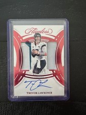 Trevor Lawrence 2025 Panini Flawless Ruby Dual Patch Auto #01/15