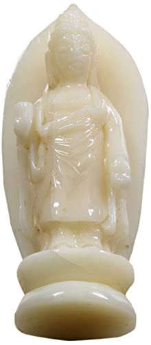 Mid Coral Sculpture Amida Nyorai Guardian Principal Image - Picture 1 of 4