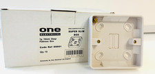 10 x 25mm Click Mode 1 Gang Pattress Boxes CMA081 1 Gang Back Box Surface Mount