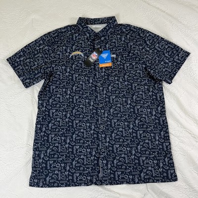 Columbia PFG San Diego Chargers Men's Super Slack Tied Collegiate Navy Size XL