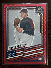 OLIVER VAN TIEM 2026 Panini Stars & Stripes Prizm RED POWER PRIZM #d /149