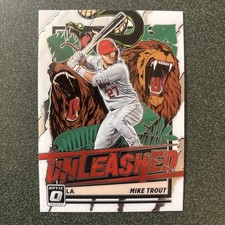 🔥 2021 Donruss Optic #UNL1 Mike Trout Unleashed Holo LA Angels MLB ⚾️