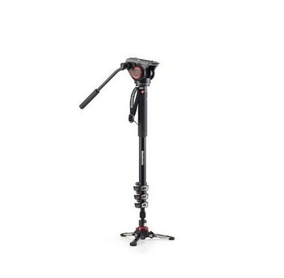 Manfrotto MVMXPRO500US XPRO Monopod+ Four-Section Aluminum with Fluid Video Head