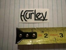 Hurley Surfboards Board Shorts Clear Black White Punk H1 Vintage Surfing STICKER