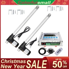 6000N LCD Solar Tracking Tracker Dual Axis Kit W/ DC12V 18" inch Linear Actuator