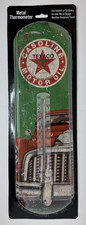 Texaco Metal Thermometer Vintage Style Texas Oil Aged Finish Tin Sign NEW