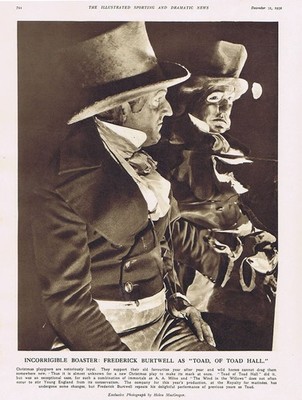 Frederick Burtwell als Toad of Toad Hall im Royalty Theatre - Vintage Print 1932