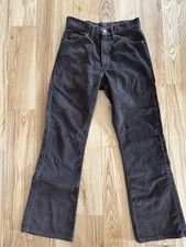Vintage 80s Brown Corduroy Levi's 517 Mens Pants 28x28.5 Wide Wale Talon 42