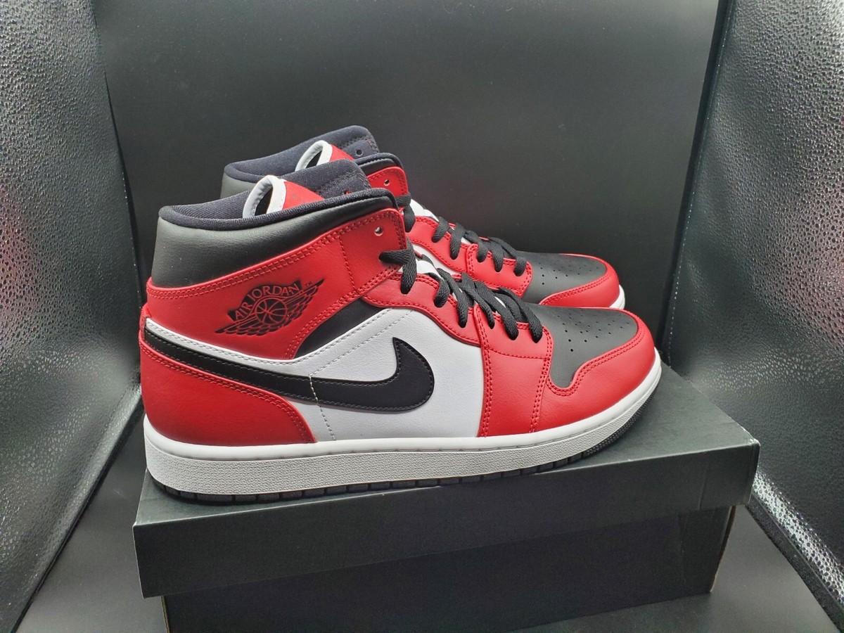 Jordan Brand（NIKE） - Air jordan 1 mid bred Chicago toe Nike Air Jordan 1 Mid Chicago Bred Toe Lost & Found Men Sz 8