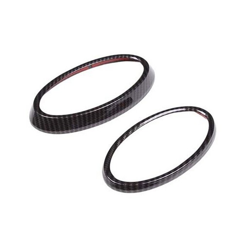 Carbon Fiber For 2022+ Subaru XV Front Rear Car Logo Emblem Badge Ring Cover ABS - Picture 7 of 7